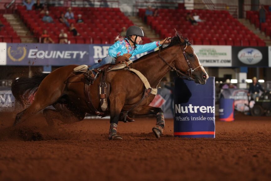 Hadlee Landers turning barrel