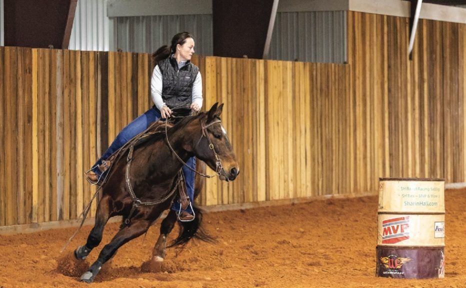 on't over-finish the second barrel — make a 45-degree turn on the backside of the barrel.