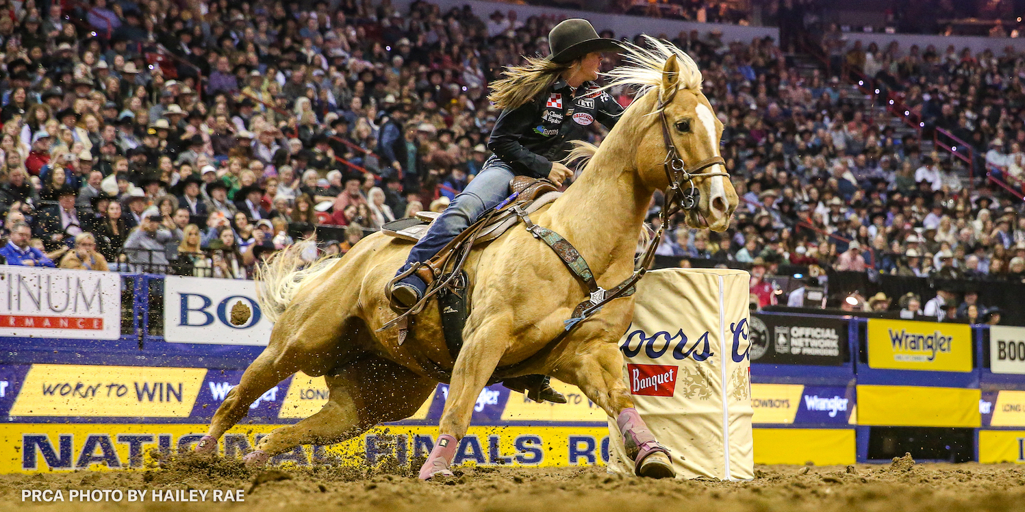 DM Sissy Hayday turning barrel at NFR